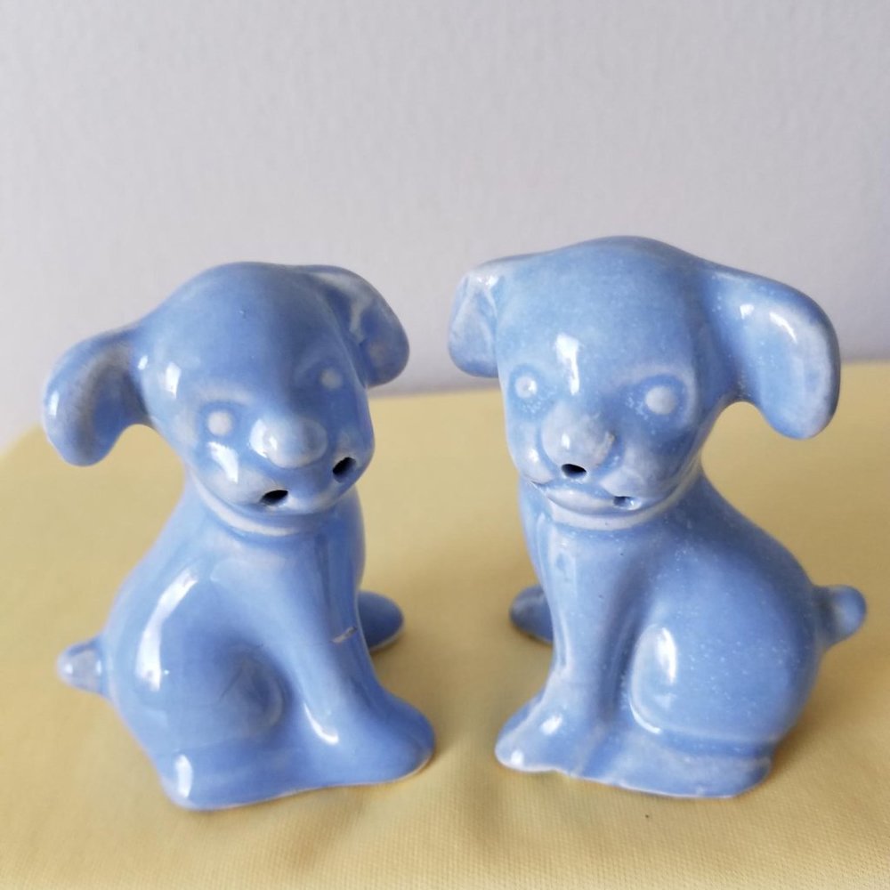 2 Sets of Vintage Rabbits & Dog Salt & Pepper Shakers